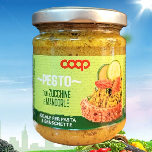COOP ++ Lọ Zucchine 180g ++ SỐT PESTO BÍ NGÒI VÀ HẠNH NHÂN / Ý / Pesto with Courgettes And Almonds