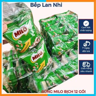  Bỏng Bim bim ngũ cốc milo Thái bịch 12 gói  gói giàu dưỡng chất - Snack Ngũ Cốc Milo 