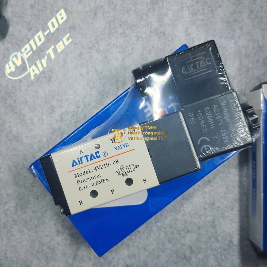 4V210-08 Van điện từ 5/2 chính hãng SNS (Hàng chất lượng cao)