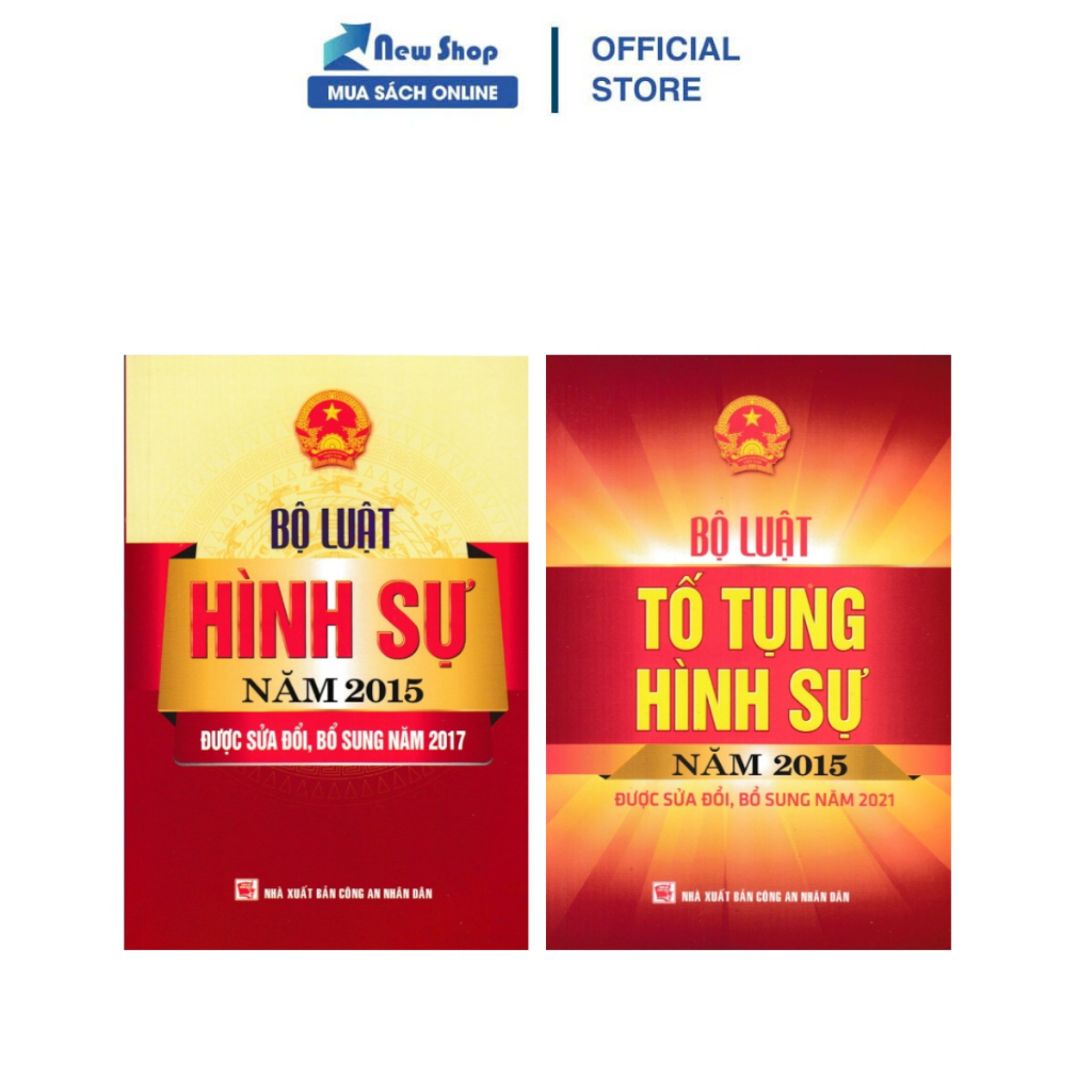 Sách - Combo Bộ Luật Hình Sự + Bộ Luật Tố Tụng Hình Sự Năm 2015 (DH)