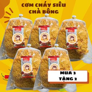 [Mua 3 tặng 2] Tổng nhận 5 bịch cơm cháy siêu chà bông mỗi bịch hơn 200gr