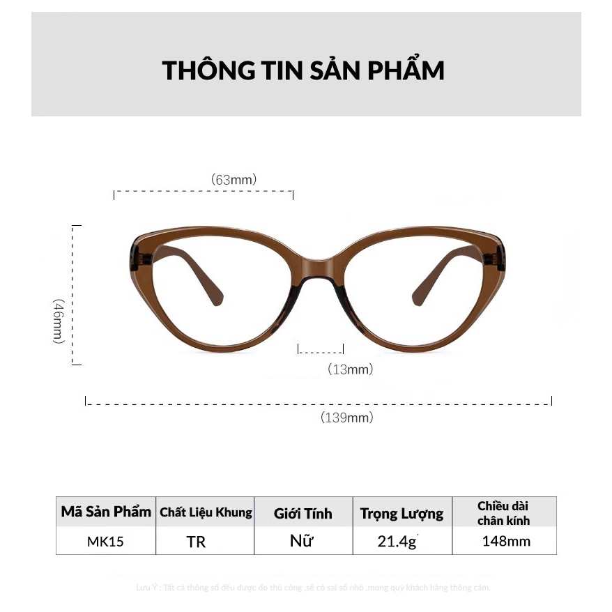 Mắt Kính Mắt Mèo Chống UV Thời Trang Nữ Hàn Quốc Hot Trend TAKIU MK15 | BigBuy360 - bigbuy360.vn