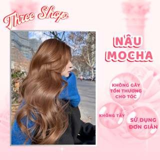 [ Nhuộm Siêu Dưỡng ] Thuốc nhuộm tóc màu Nâu Mocha . Màu nhuộm sử dụng tại nhà