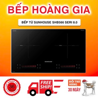  Bếp từ Sunhouse SHB566 Seri 8.0 Seri 2025 Inverter tiết kiệm điện 35% nấu nhanh an toàn dễ dàng 