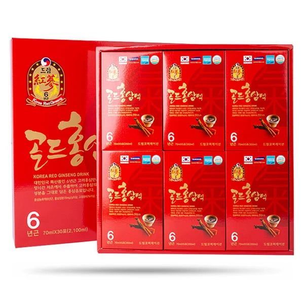 SÂM HOÀNG DIỆU - Nước Hồng Sâm Chén Dulim Dream 6 Năm Tuổi Hàn Quốc Hộp 30 Gói x 70ml