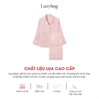 [Lazyhug] Set mặc nhà và dạo phố lụa hồng lông vũ thiết kế cao cấp Barbie Set