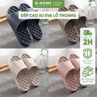 Dép đi trong nhà Ghome chất liệu cao su Eva nhà tắm chống trơn trượt nhiều màu đủ size nam nữ DT25M1