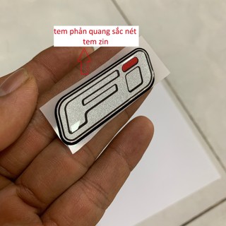 Tem chữ FI xe yamaha nhựa dẻo cao cấp màu trắng
