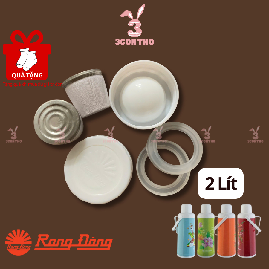 [MẪU MỚI] Nắp phích 2 lít Rạng Đông 2035N3, 2035N10E, 2035N1E, 2035N6X, 2035ST2, 2035N5, nút nhựa, ron, gioăng thay thế