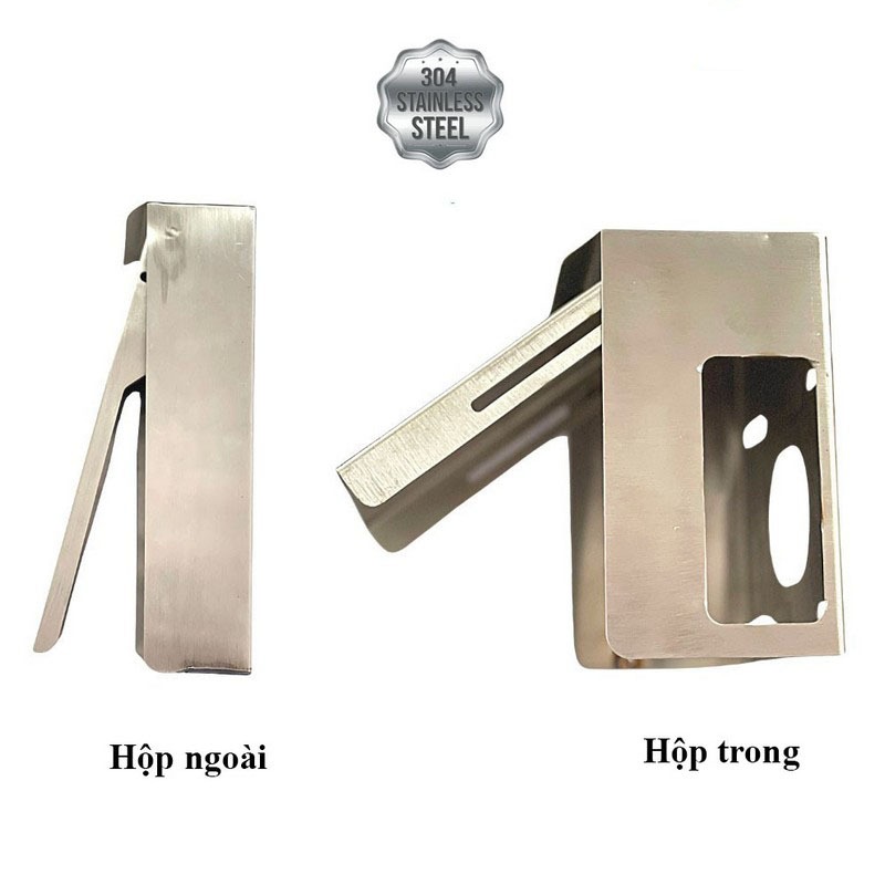 Hộp che mưa cho khoá vân tay AKIA - Vật liệu INOX 304 chống rỉ, chống chịu thời tiết, Kích thước vừa