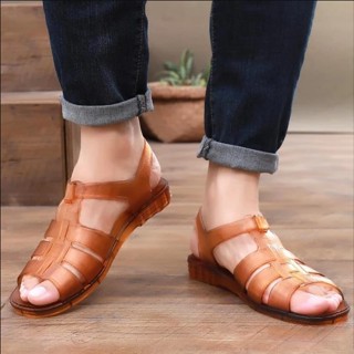 Dép sandal nam nhựa dẻo đi nắng đi mưa bền bỉ thoáng mát BK02