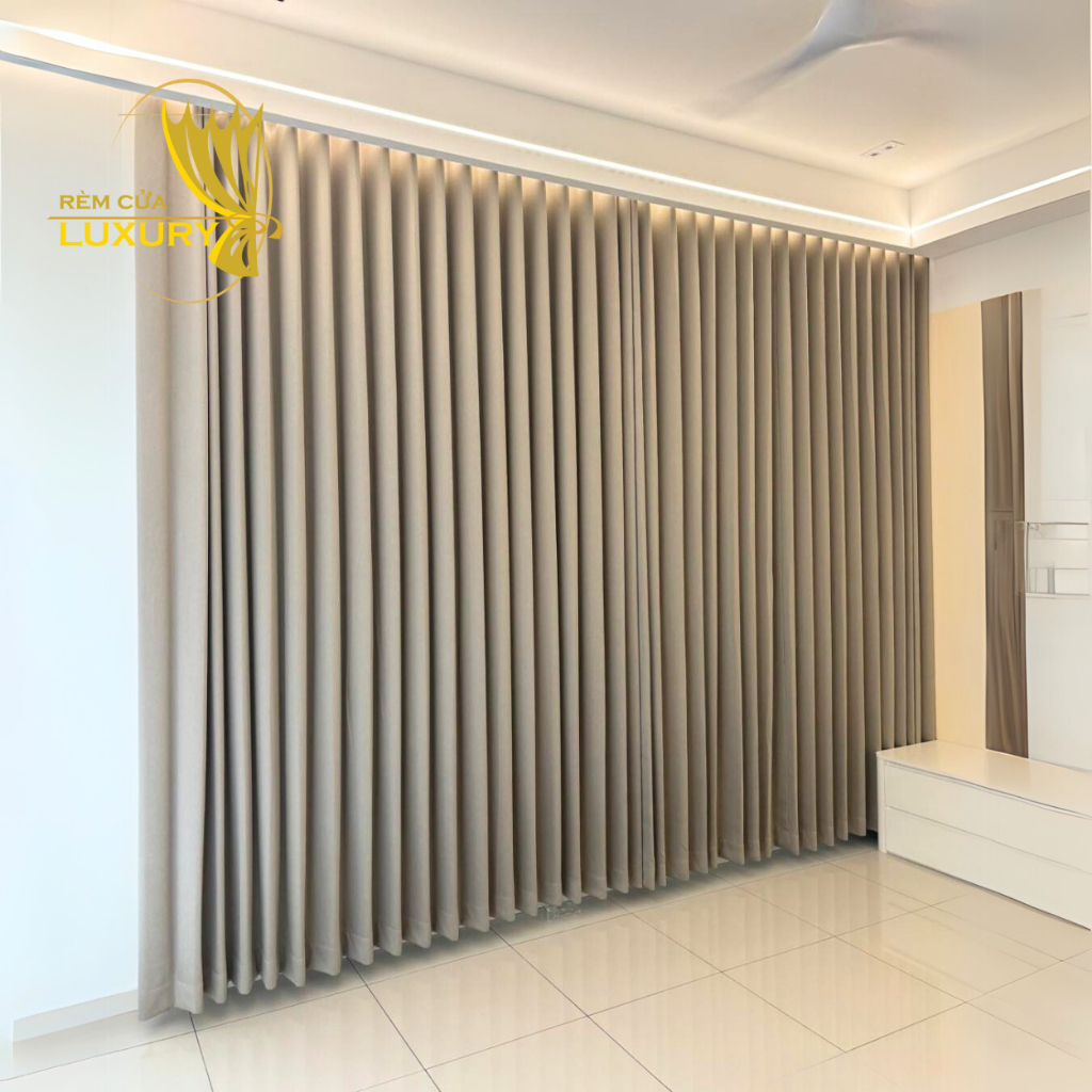  Rèm cửa kích thước lớn chống nắng dành cho cửa chính phòng khách Luxury  chưa có thanh treo đặt số lượng 1 là 1 tấm  