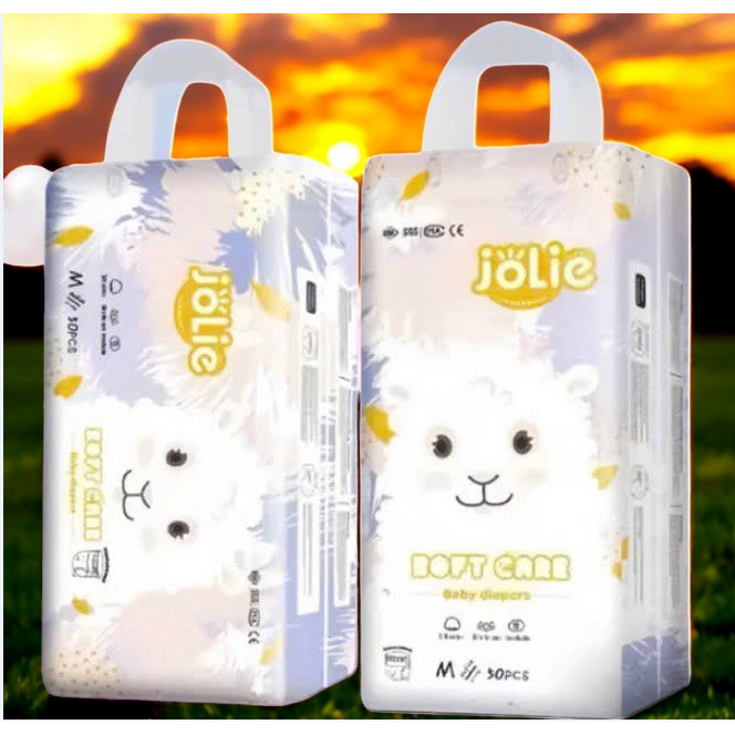 Combo 2 bịch 100 miếng Tã quần Jolie size S/ M/L/XL/XXL/3XL/4XL cho bé siêu thấm hút, 550-800ml