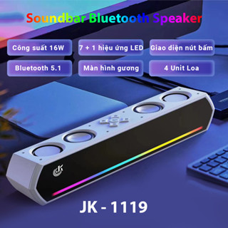 Loa bluetooth JK1119 - Công suất 16 W bass  4 unit loa - Tích hợp pin sạc 1500 mAh - LED RGB