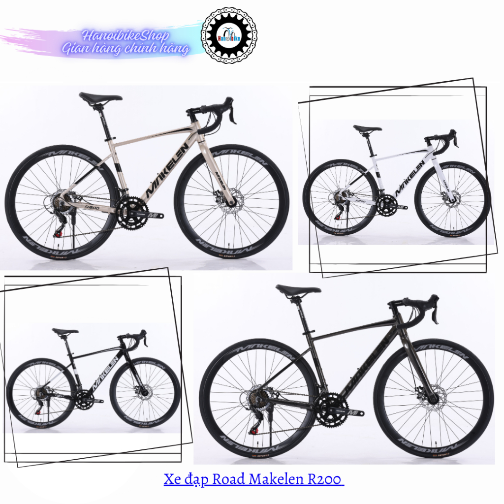 Xe road MAKELEN R200 thời trang, phanh đĩa cơ