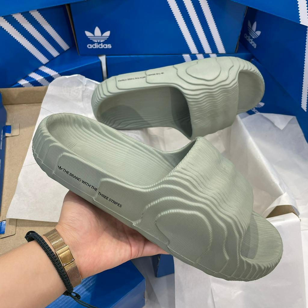 [CHÍNH HÃNG] DÉP ADIDAS Adilette 22 - BẬC THANG * XANH RÊU *