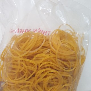 [MUA SỈ GIẢM 10%] Dây Thun, Dây Chun Dẻo Vàng Lớn (500gr/ Bịch) - Đường Kính 4.5cm