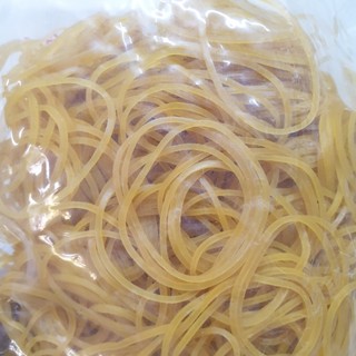 [MUA SỈ GIẢM 10%] Dây Thun, Dây Chun Dẻo Vàng Lớn (500gr/ Bịch) - Đường Kính 4.5cm