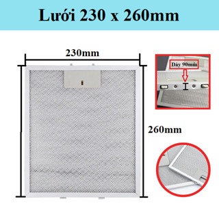 Linh phụ kiện Tấm Lưới nhôm lọc mỡ, màng chắn cản, vỉ than hoạt tính máy hút mùi Sunhouse