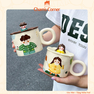  Cốc ly sứ quà lưu niệm quà tặng cho cặp đôi sinh nhật cốc uống nước cafe trà decor phòng Cham’s Corner C11 