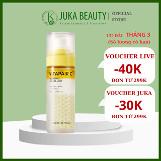  Tinh chất dạng xịt khoáng dưỡng trắng căng bóng Nature Republic Vitapair C Blending Serum Mist 80ml 