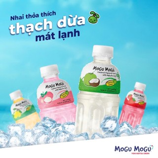 [ĐƠN 150K TẶNG 1 QUÀ NGẪU NHIÊN] Nước Thạch Dừa MOGU MOGU 320ML Trái Cây Thơm Ngon Ăn Vặt Thái Lan