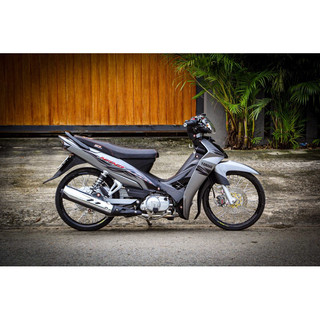 tem rời dán xe sirius tem nano keo trong cho xe màu bạc, màu trắng