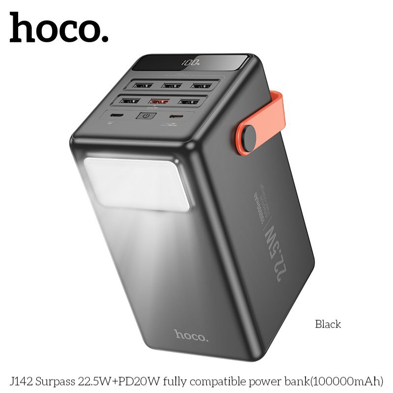 Pin sạc dự phòng Hoco 100.000mah  J142 sạc nhanh 22,5W + PD20W