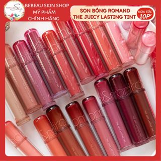 Son Bóng ROMAND The Juicy Lasting Tint Đủ Màu Bản Mới Bản Cũ - Bebeau