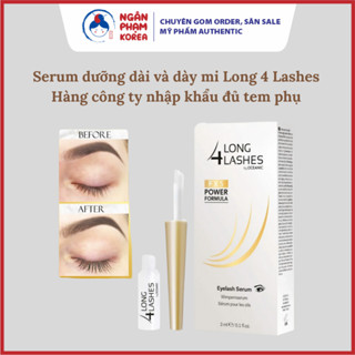 Serum Dưỡng Dài Và Dày Mi Long 4 Lashes 3ml l Ngân Phạm Korea