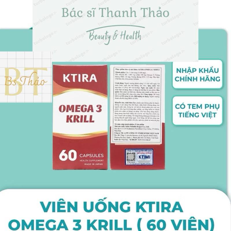 Dầu nhuyễn thể OMEGA 3 KRILL