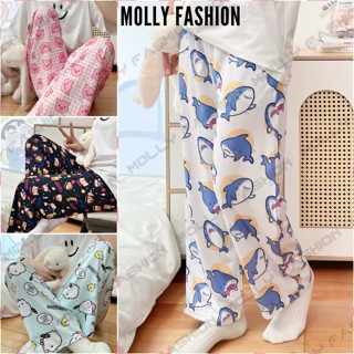 QUẦN DÀI NỮ BST01 NHIỀU MẪU ống suông Quần dài hoạt hình thun mặc nhà đi chơi mặc ngủ Molly Fashion