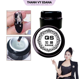 Gel QS thuỷ tinh vẽ nổi chà tráng gương, gel đính đá hũ 20g [THANH VY EDANA]