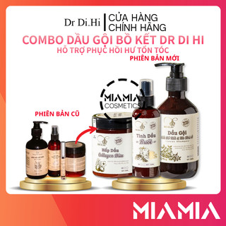  Dầu Gội Xả Xịt Bồ Kết Dr Di Hi - Combo Dưỡng Và Ngăn Ngừa Rụng Tóc - Mỹ Phẩm DiHi Chính Hãng 