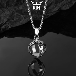  Dây chuyền nam mặt số La Mã Roman Vòng Cổ Titan Phụ kiện thời trang nam độc đáo sang trọng Kin Accessories 