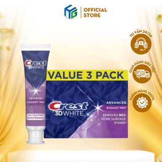  Hàng Mỹ - kem đánh trắng răng Crest 3D white Arctic Fresh Radiant Mint 