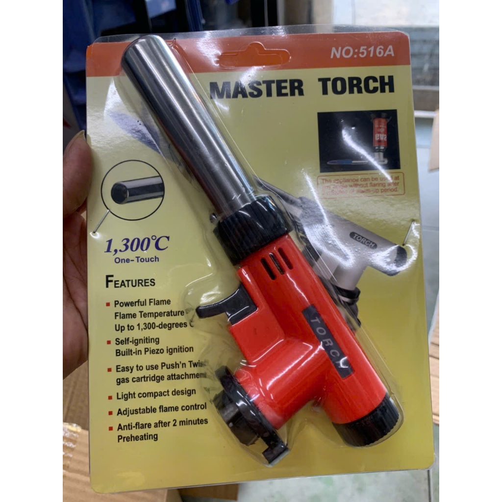 Đèn khò gas mini có đánh lửa, điều chỉnh nhiệt độ 516A