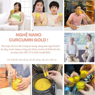 Tinh nghệ Nano Curcumin Gold Golden Gift hộp 100 ống x2ml