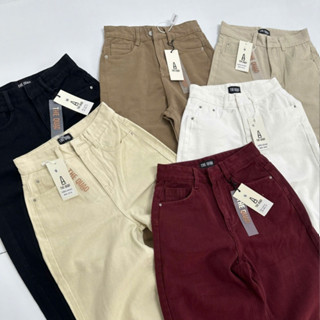 Quần Jean THE QUAO Nữ Lưng Cao Ống Suông R0707_491 (DÁNG NGẮN 100CM)