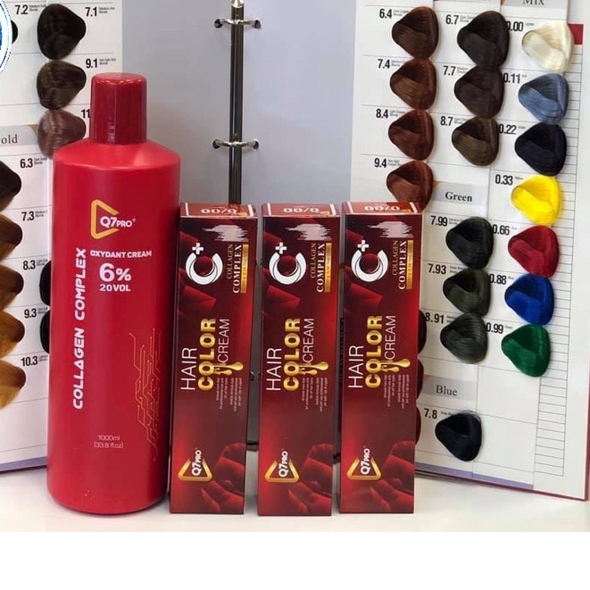 Thuốc nhuộm tóc Q7 pro 100ml ĐỦ MÀU