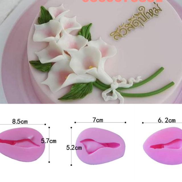 Khuôn silicon hoa loa kèn mã HLK8 HLK6 và HLK7