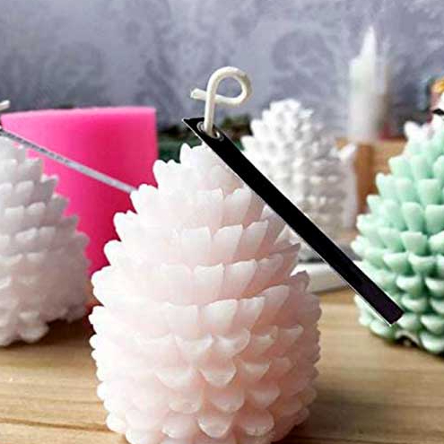 Khuôn silicon quả thông làm bánh nến thơm