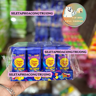 Sỉ Lốc 12 hộp kẹo gum thổi chupa chups big babol to màu lưỡi, kẹo cao su bigbabol tô màu lưỡi