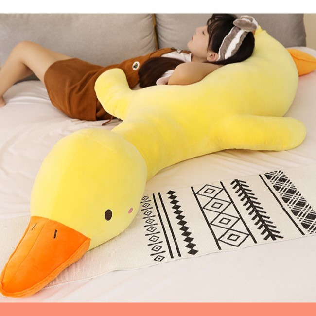 GẤU BÔNG VỊT LƯỜI THÚ NHỒI BÔNG VỊT TRẦM CẢM VẢI MINISO CAO CẤP 4 CHIỀU SIÊU MỊN