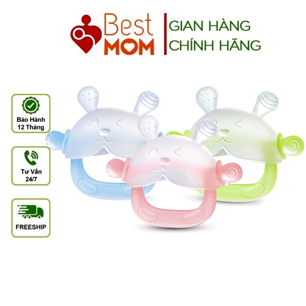  Gặm Nướu Cầm Tay Silicon Nhà Gấu Giúp Giảm Ngứa Nướu An Toàn Cho Bé - Mẫu Mới Nhất 