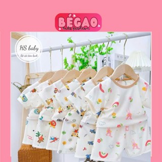 Bộ ba lỗ cho bé Tăm lạnh cổ trụ MinkyMom Size  từ  6kg-18kg B0009
