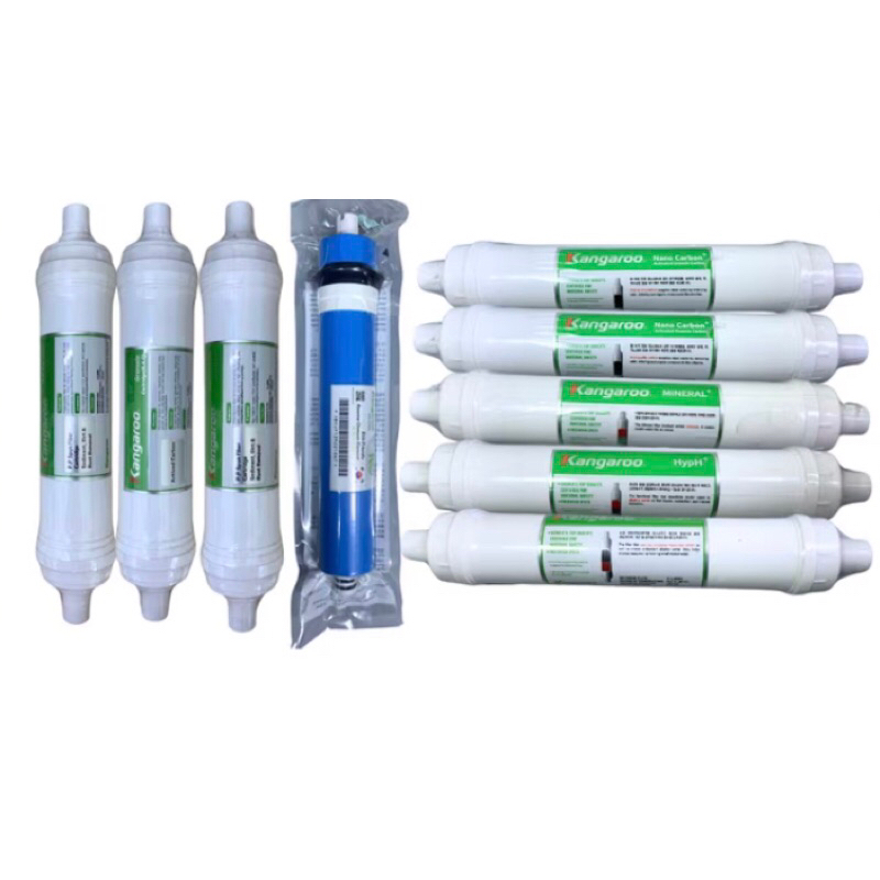 Bộ 9 Lõi Lọc Đúc KANGAROO KGHP66, KG100HI - Hàng chính hãng