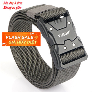 (HÀNG LOẠI 1) Thắt lưng Nam KB68 Dây dù bản 3,8cm siêu bền (không co giãn)_Khóa bấm hợp kim không gỉ chắc chắn