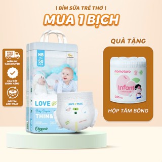 Tã Bỉm Love Max Tặng Quà, Bỉm Dán/Quần Full Size Cho Bé