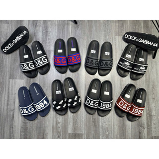 Dép DG 1984 đỏ- dép lê  Docle chữ nổi  bật logo kim loại bền màu [ảnh +video tại Monaco shop]